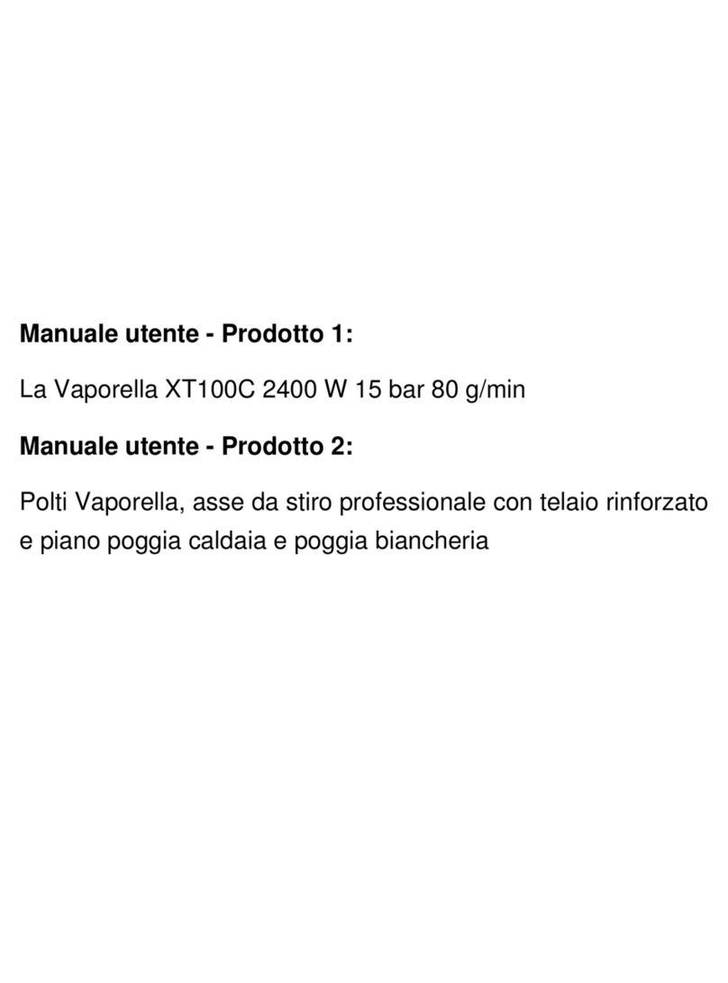 POLTI La Vaporella XT110C instruction manual