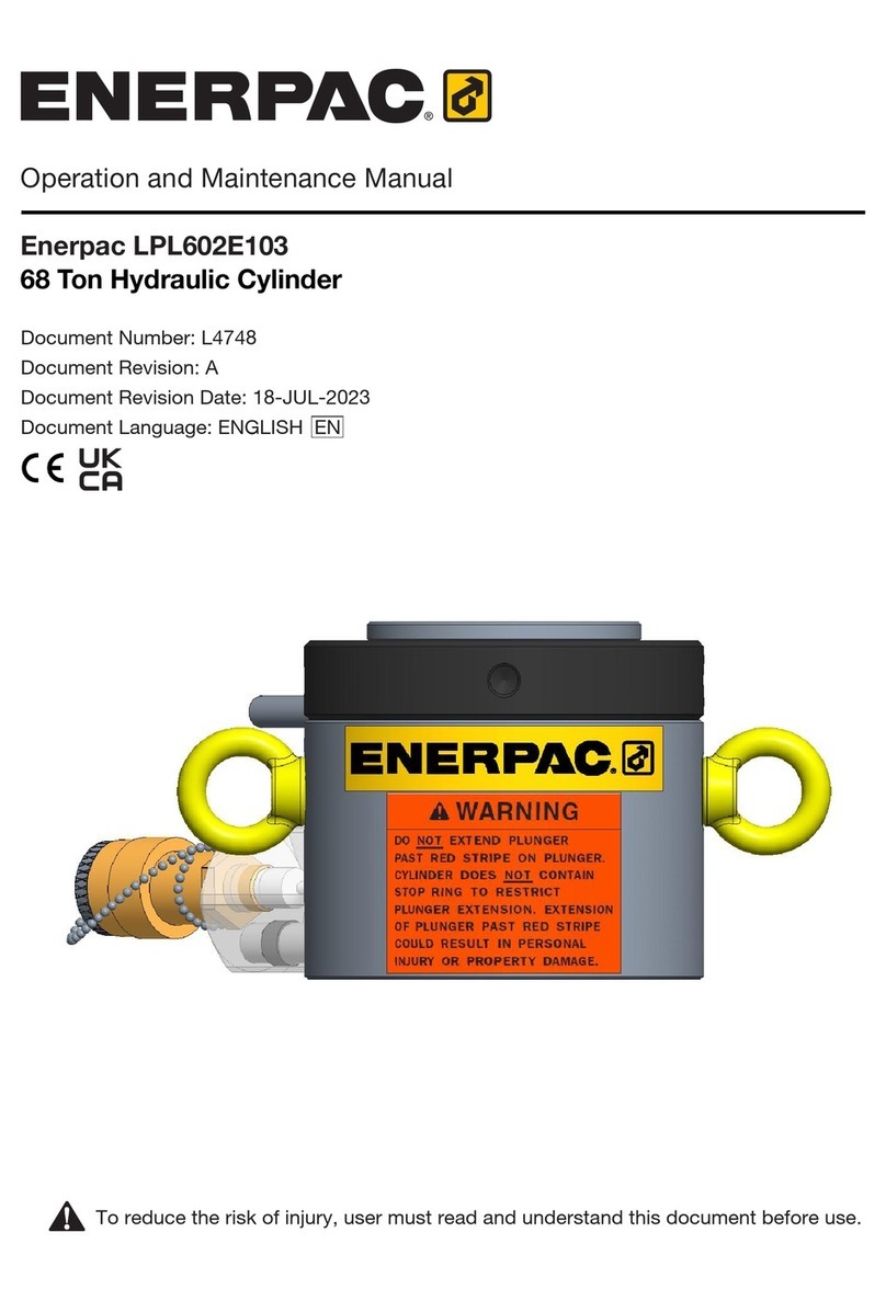 Enerpac LPL602E103 User manual
