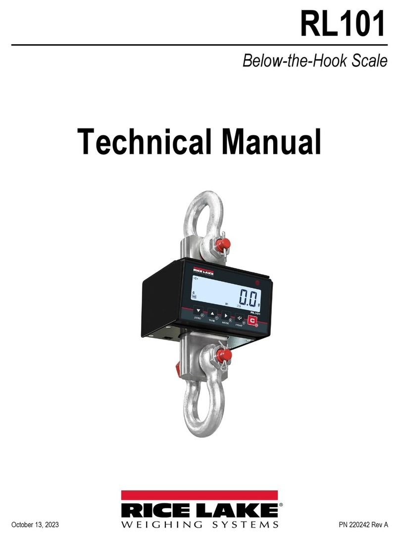 Rice Lake RL101 User manual