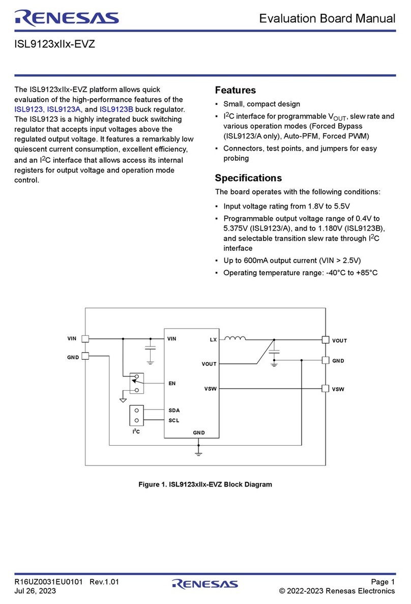 Renesas ISL9123xIIx-EVZ User manual