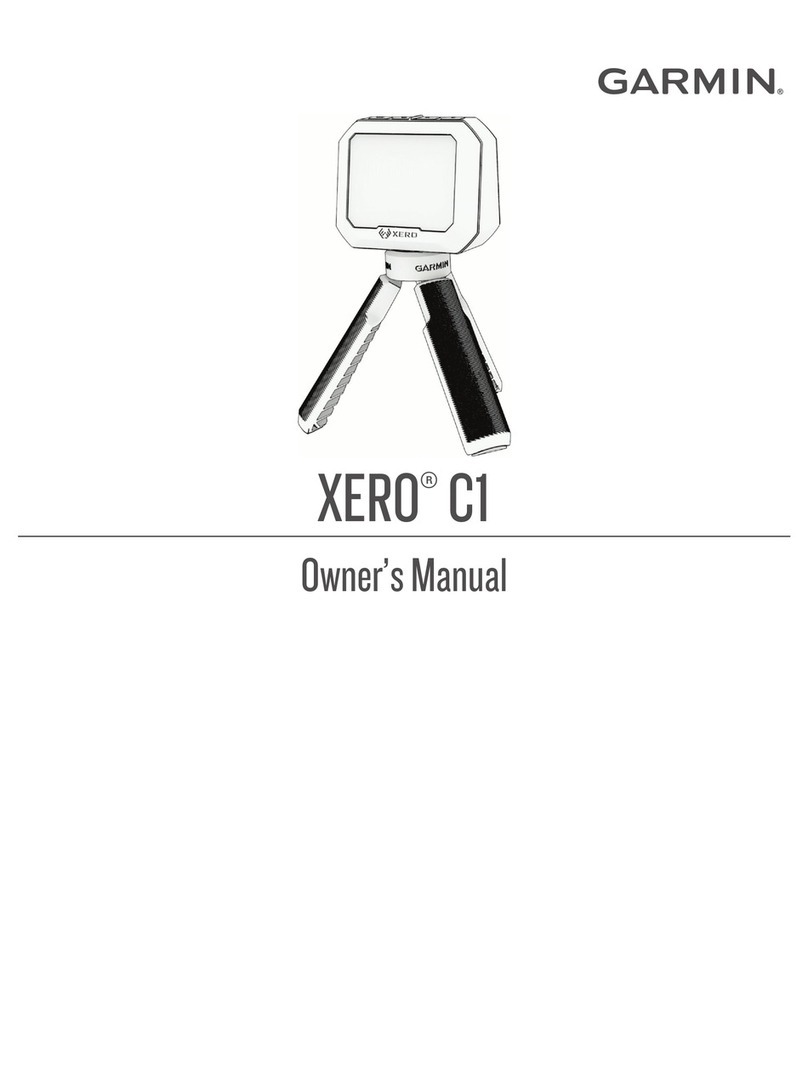 Garmin XERO C1 owner's manual