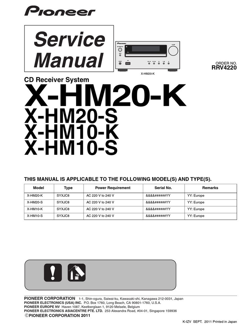Pioneer X-HM20-K Service manual