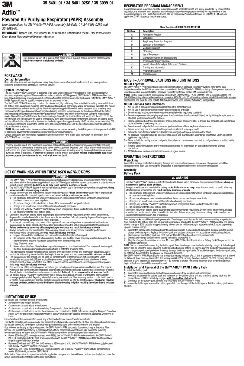 3M Adflo 35-5401-01 User manual