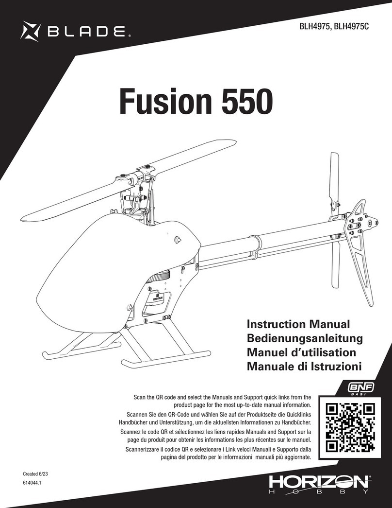 Horizon Hobby Blade Fusion 550 User manual