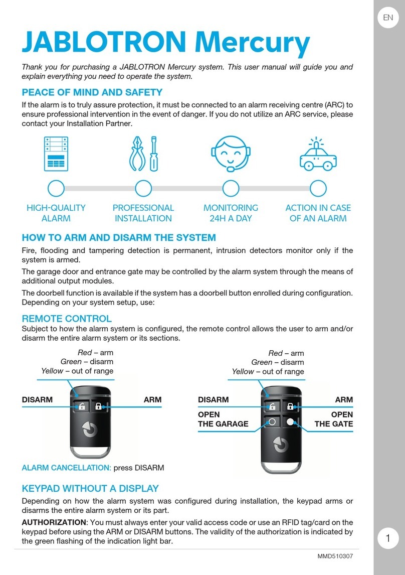 jablotron Mercury user manual