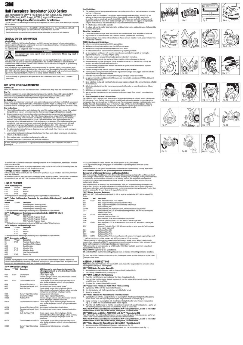 3M 6000 User instructions