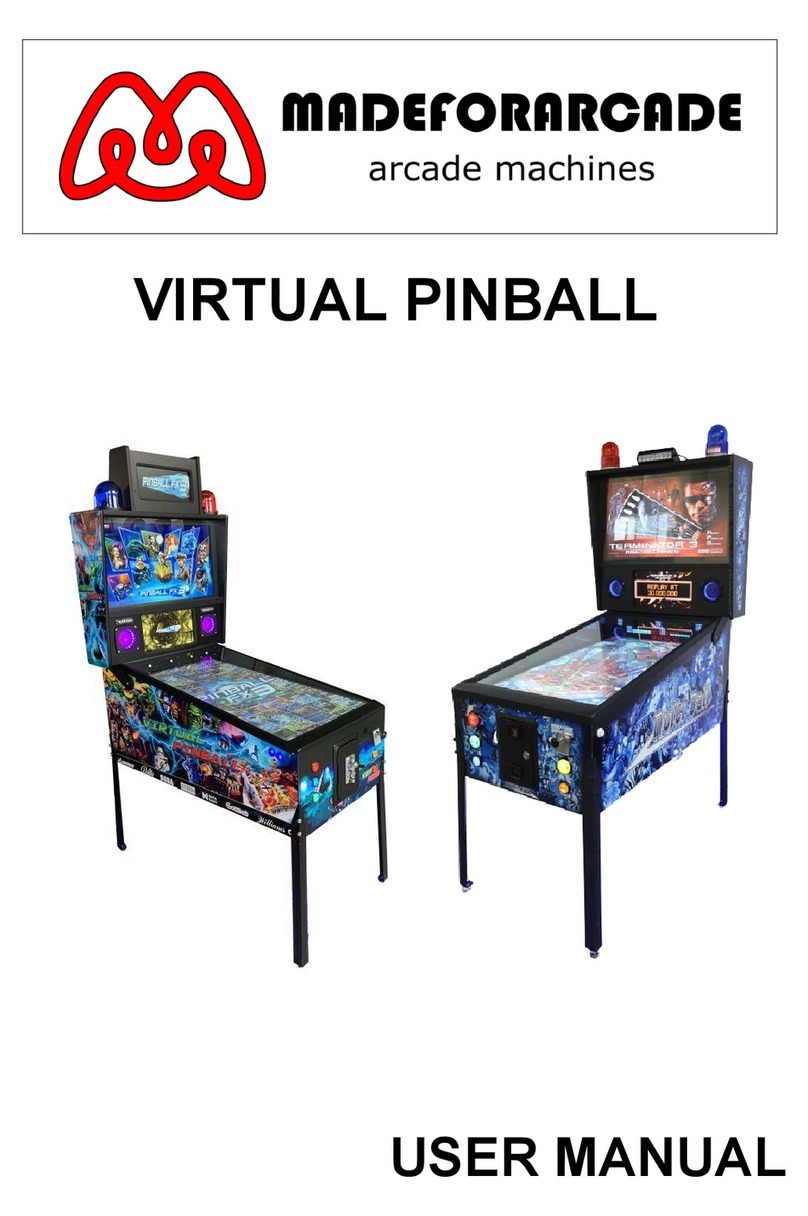 MADEFORARCADE VIRTUAL PINBALL user manual MADEFORARCADE VIRTUAL PINBALL user manual