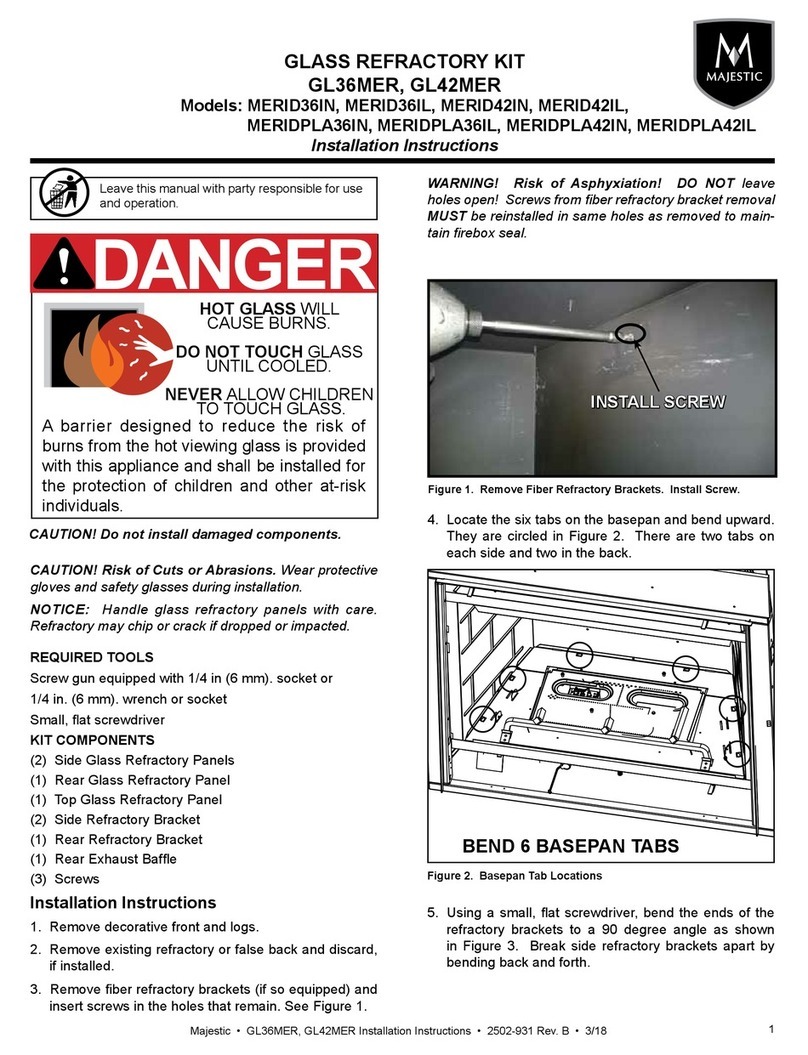 Majestic MERID36IN installation instructions