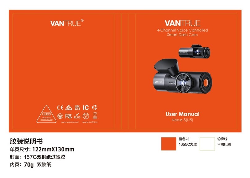 Vantrue Nexus 5 User manual Vantrue Nexus 5 User manual