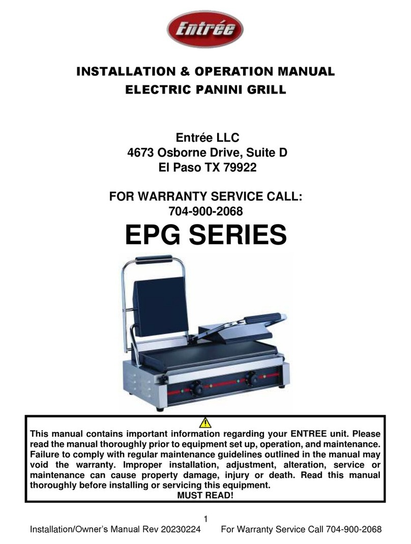 Entree EPG Series Installation & operation manual