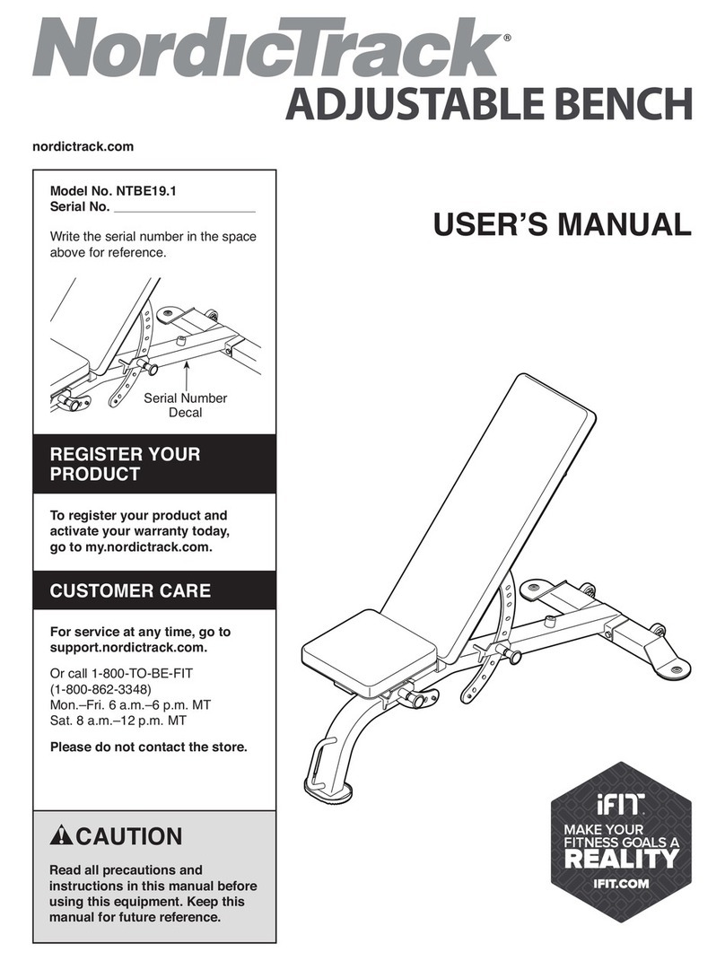 NordicTrack NTBE19.1 user manual
