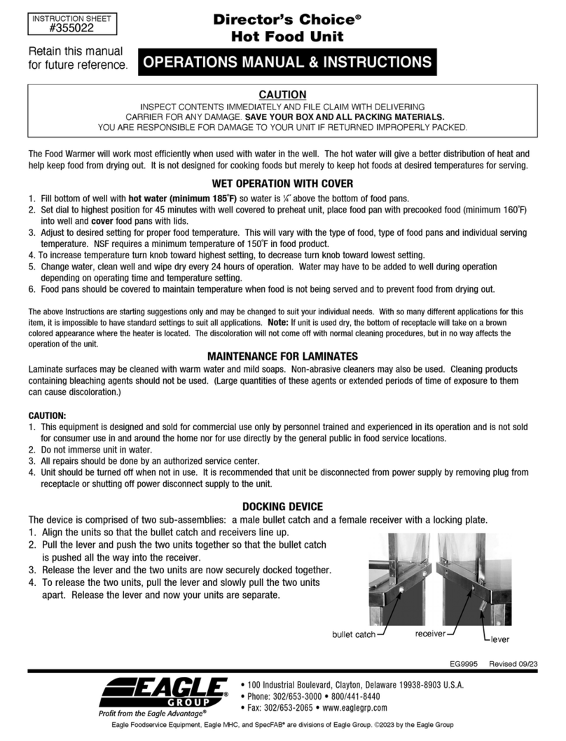 Eagle Group Director's Choice Operation manual and instructions Eagle Group Director's Choice Operation manual and instructions