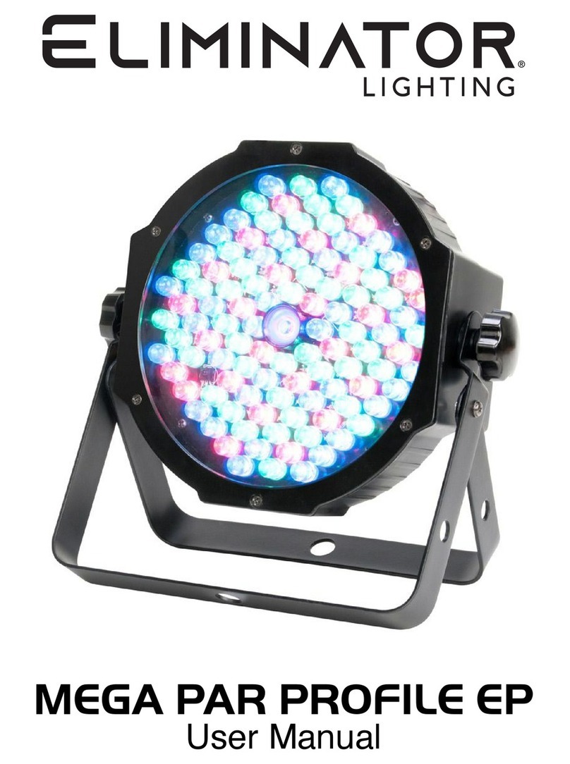 Eliminator Lighting MEGA PAR PROFILE EP User manual Eliminator Lighting MEGA PAR PROFILE EP User manual