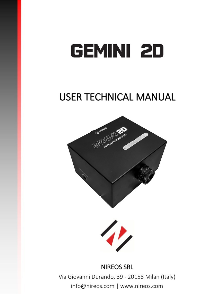 NIREOS GEMINI 2D Installation and user technical manual
