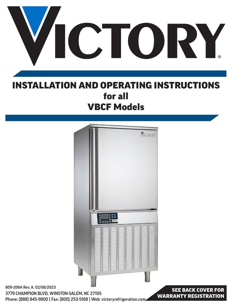 Victory VBCF5-45P Installation and operating instructions