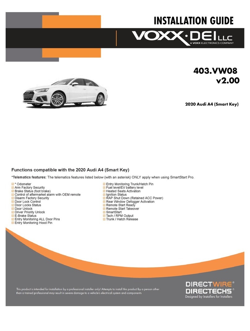 Voxx Electronics DEI LLC DB3 installation guide