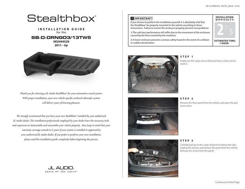 Stealthbox SB-D-DRNGO3/13TW5 installation guide