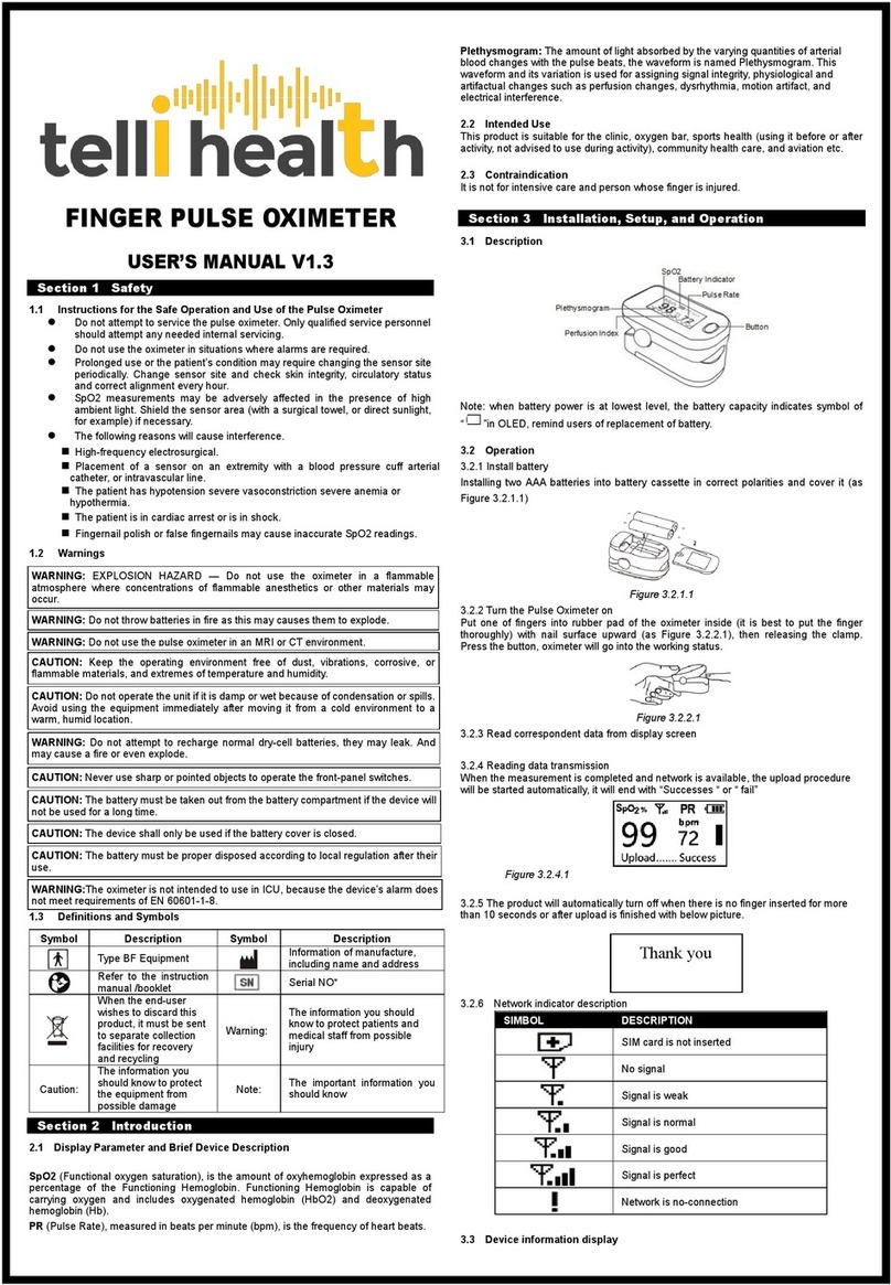 telli health BM1000 user manual