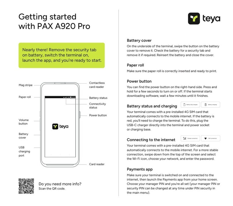 PAX A920 Pro User manual