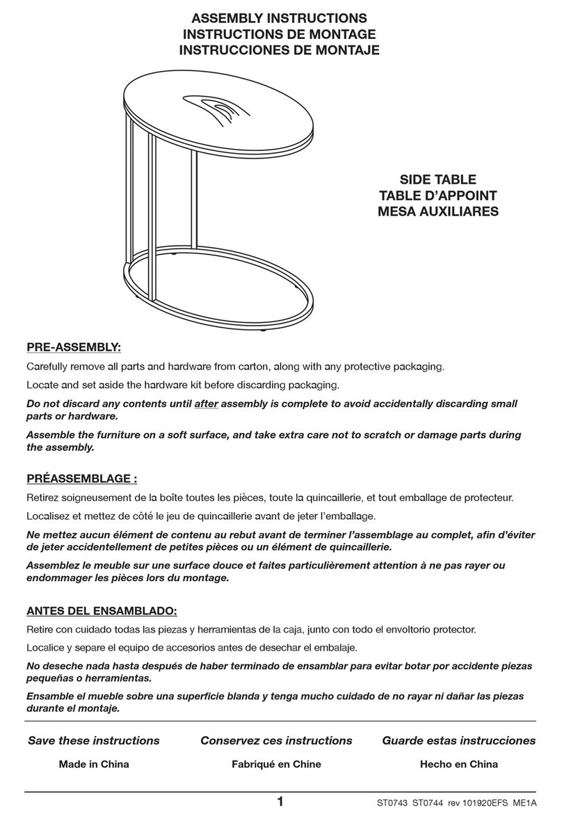 Hailey Home ST0743 User manual