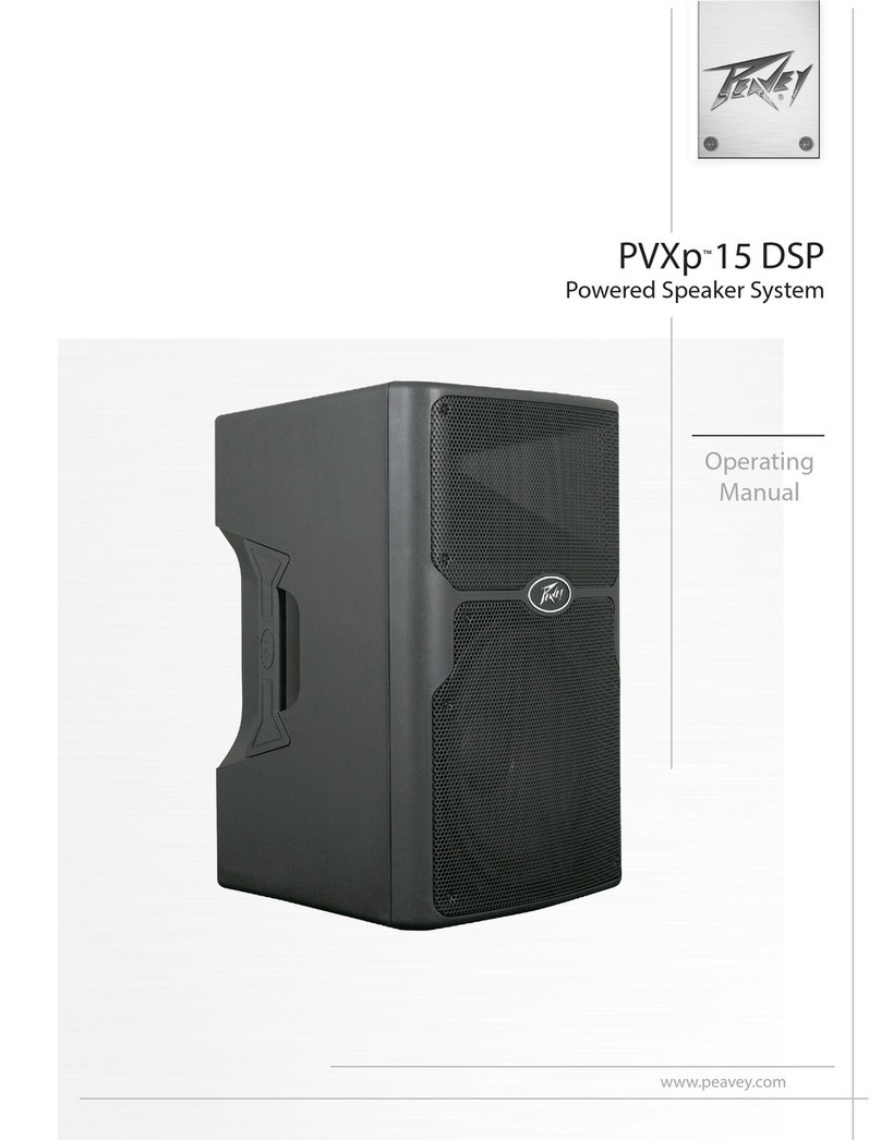 Peavey PVXp15 DSP operating manual