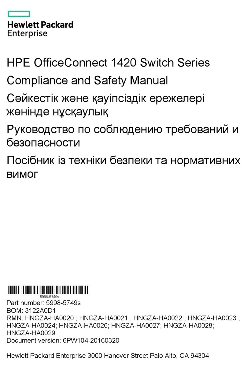 HP OfficeConnect 1420 Series Instruction Manual