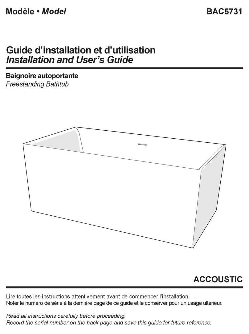 Fleurco BAC5731 Installation and user guide