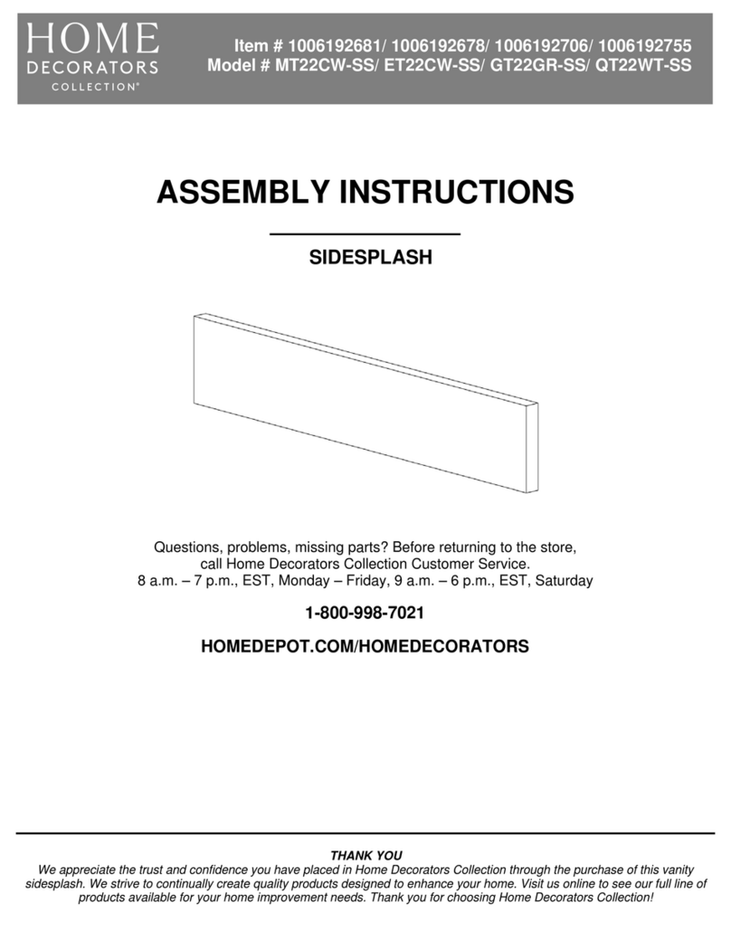 Home Decorators Collection MT22CW-SS Assembly instructions Home Decorators Collection MT22CW-SS Assembly instructions