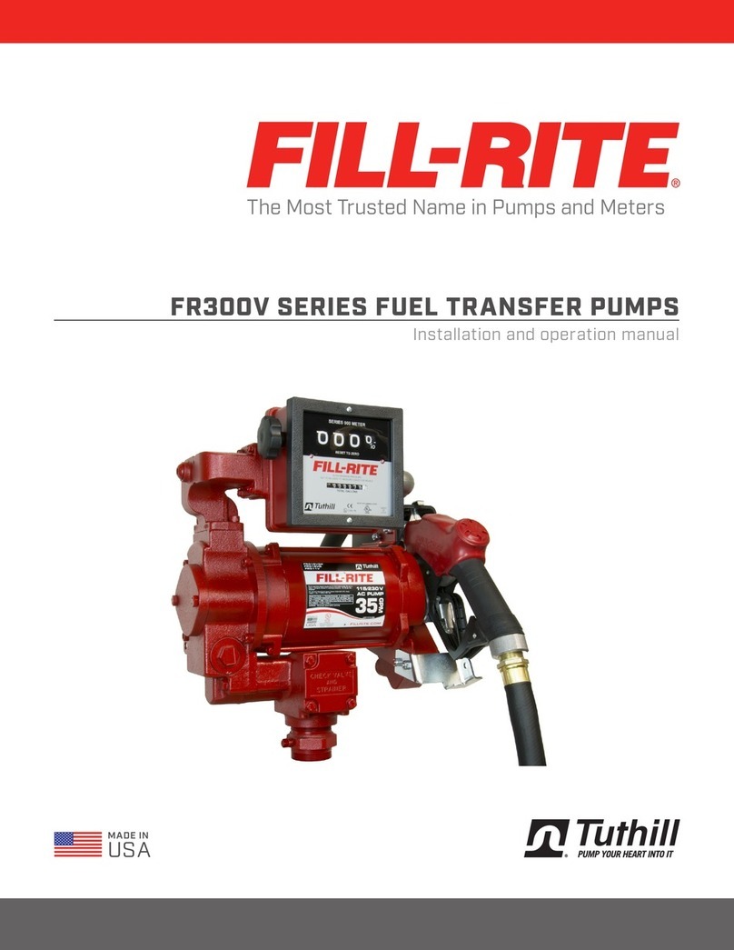 Tuthill FILL-RITE FR311VN Installation and operation manual