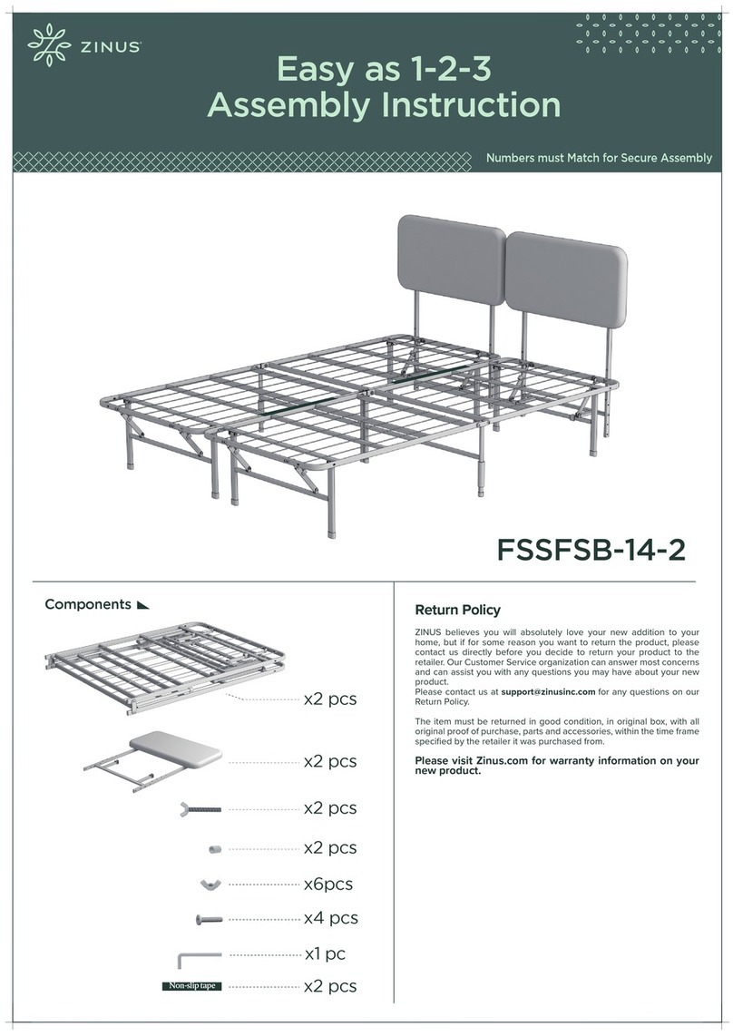 ZINUS FSSFSB-14-2 Assembly instruction ZINUS FSSFSB-14-2 Assembly instruction