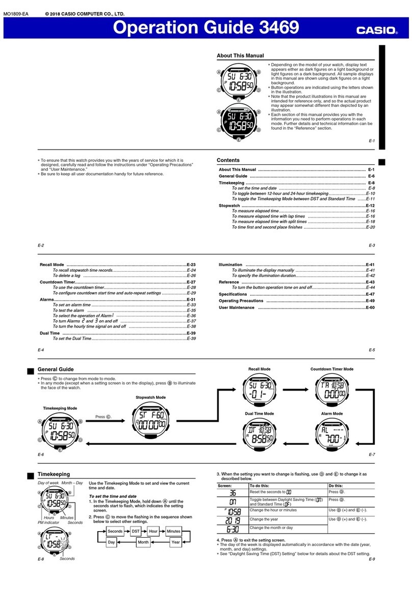 Casio 3469 User manual Casio 3469 User manual