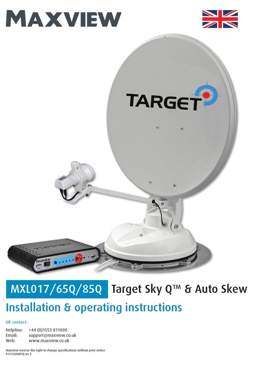 Maxview Target Sky QMXL017/85Q Installation & operating instructions