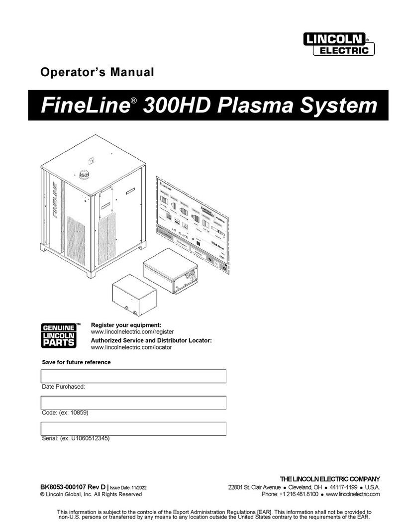 Lincoln Electric FineLine 300HD Operator's manual