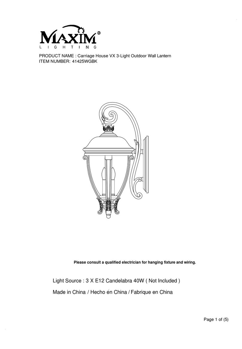 Maxim Lighting 41425WGBK manual