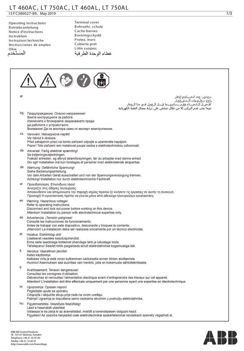 ABB LT 460AC operating instructions