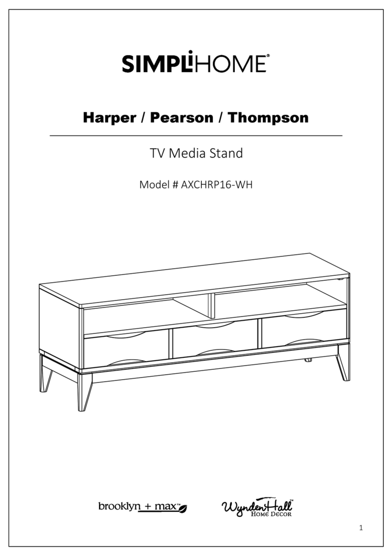 Simpli Home brooklyn + max WyndenHall AXCHRP16-WH manual