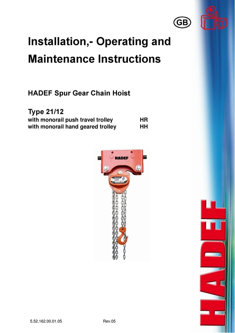 HADEF 21/12 Assembly instructions