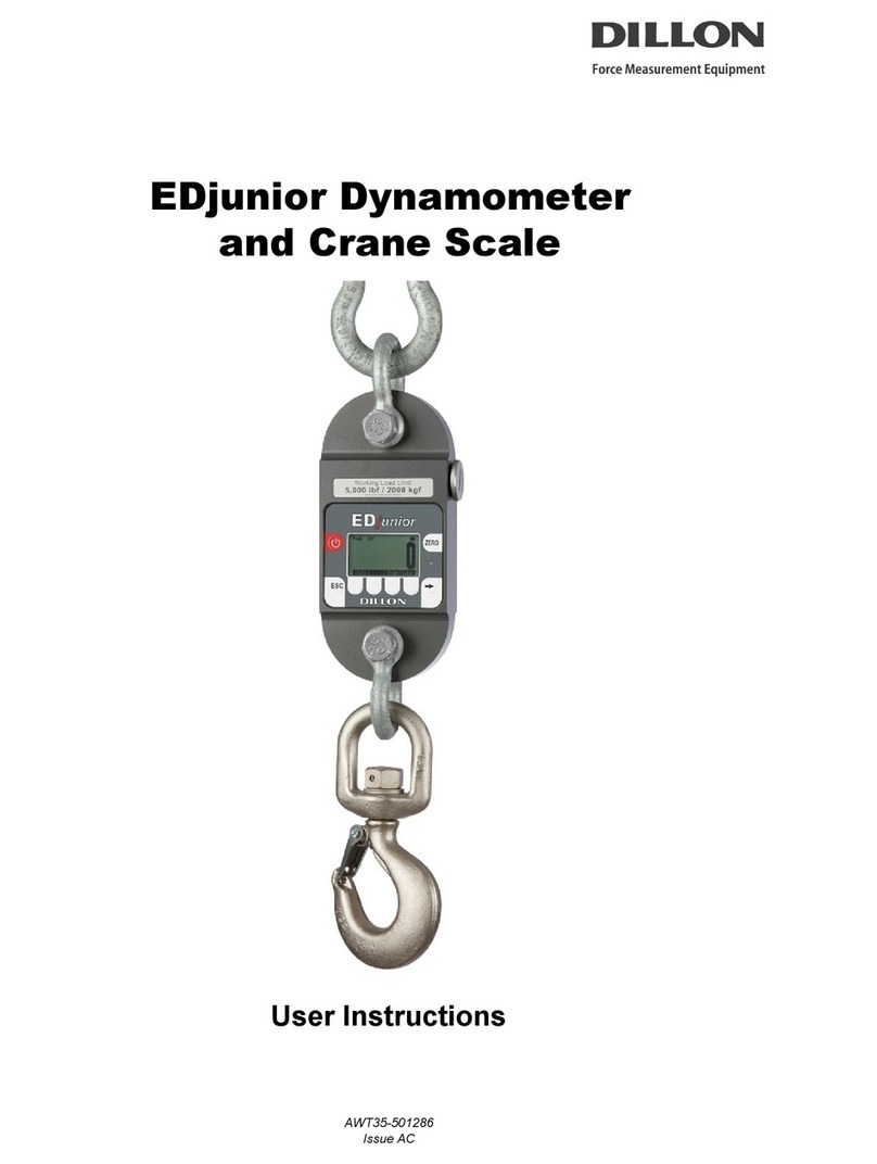Dillon EDjunior EDJR-25K User instructions