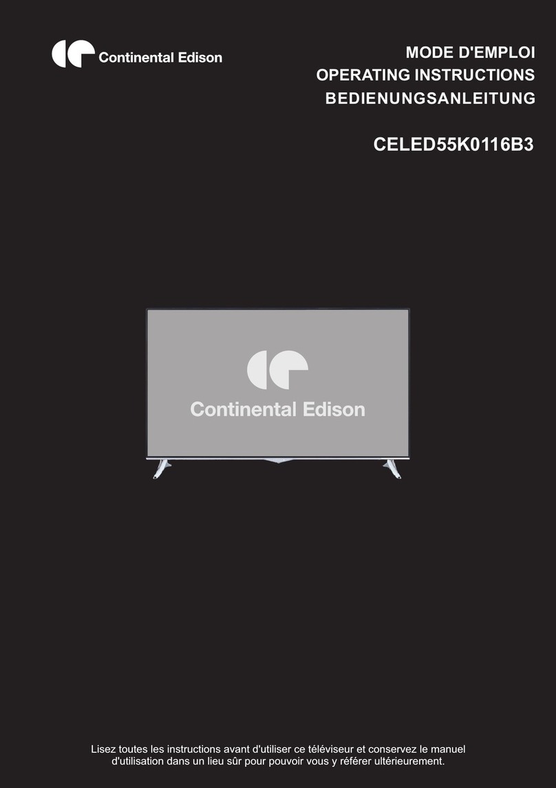 CONTINENTAL EDISON CELED55K0116B3 User manual