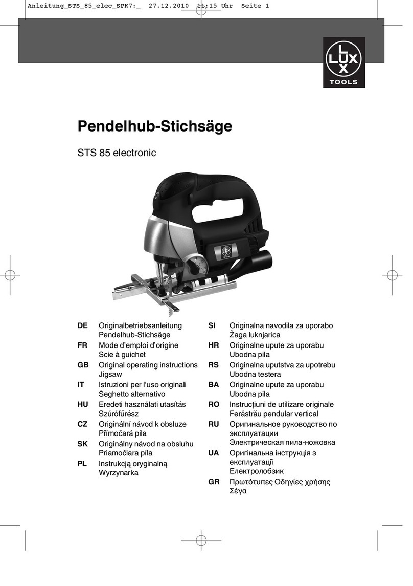 Lux Tools STS 85 Original operating instructions