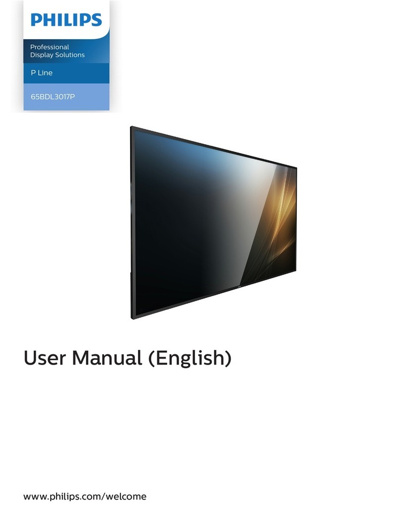 Philips P Line 65BDL3017P User manual