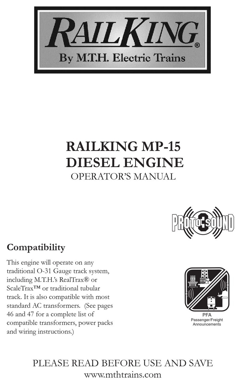 MTHTrains RAILKING MP-15 DIESEL ENGINE Operator's manual