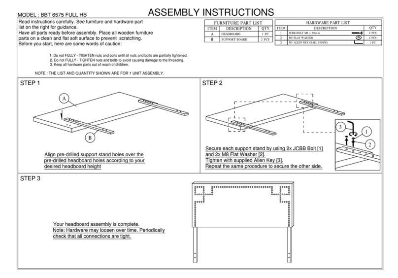 Baxton Studio BBT 6575 FULL HB User manual Baxton Studio BBT 6575 FULL HB User manual