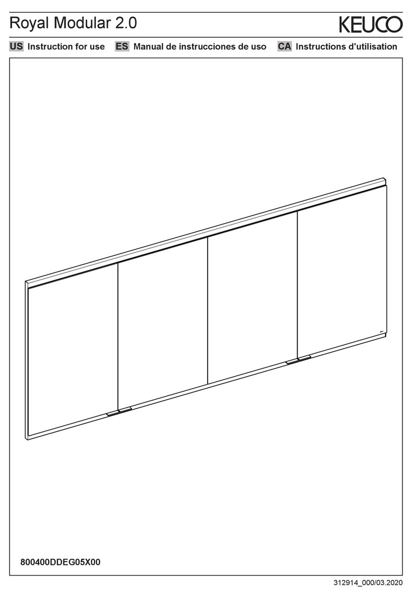 KEUCO Royal Modular 2.0 800400DDEG05 00 Series User manual KEUCO Royal Modular 2.0 800400DDEG05 00 Series User manual