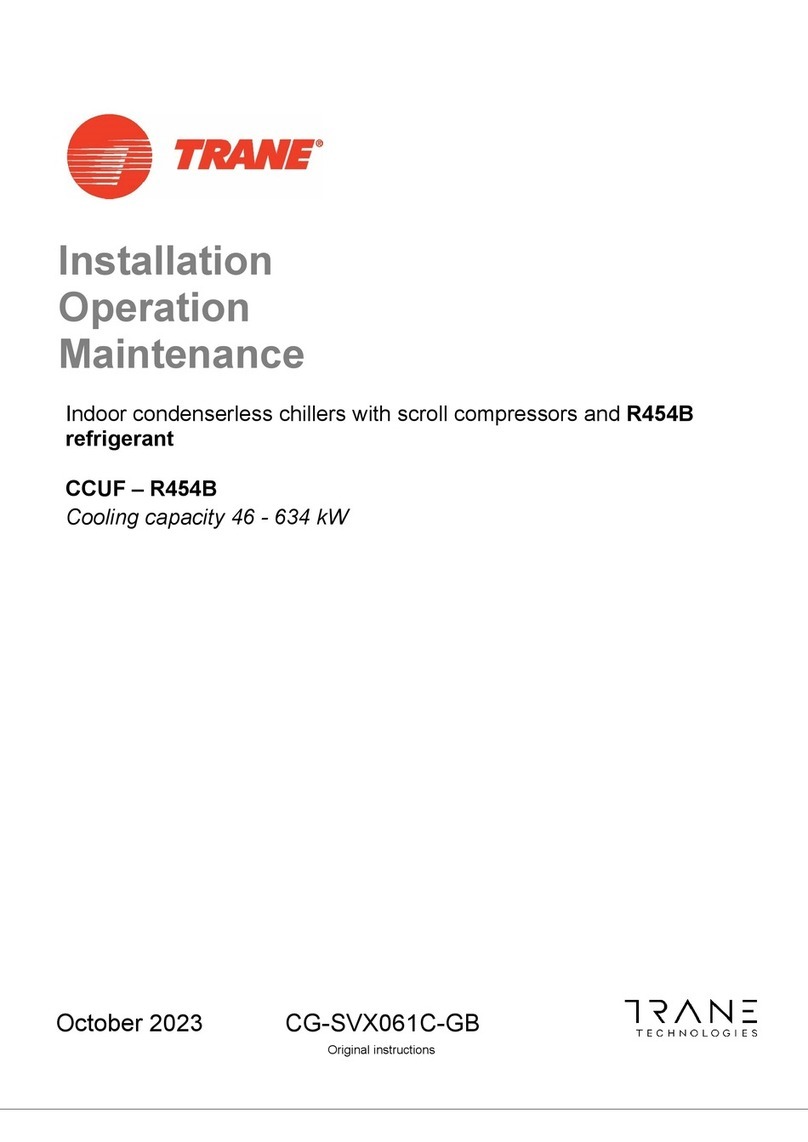 Trane CCUF-R454B Installation operation & maintenance