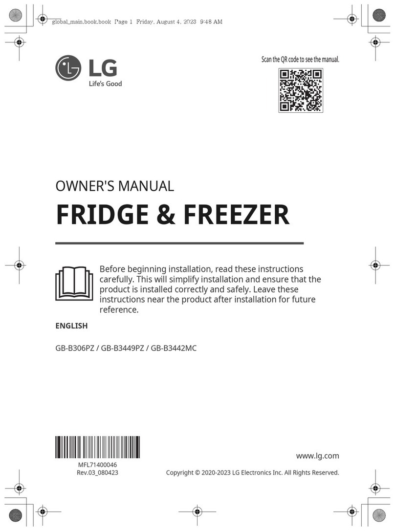 LG GB-B3442MC owner's manual