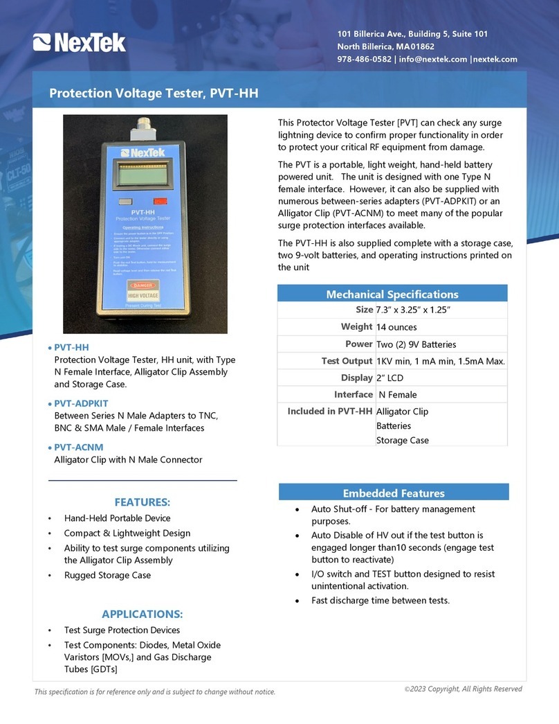 Nextek PVT-HH manual