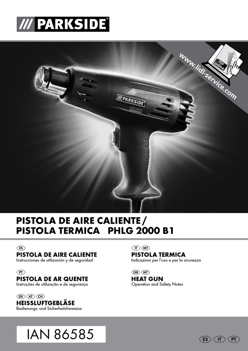 Parkside 86585 Operation and safety notes