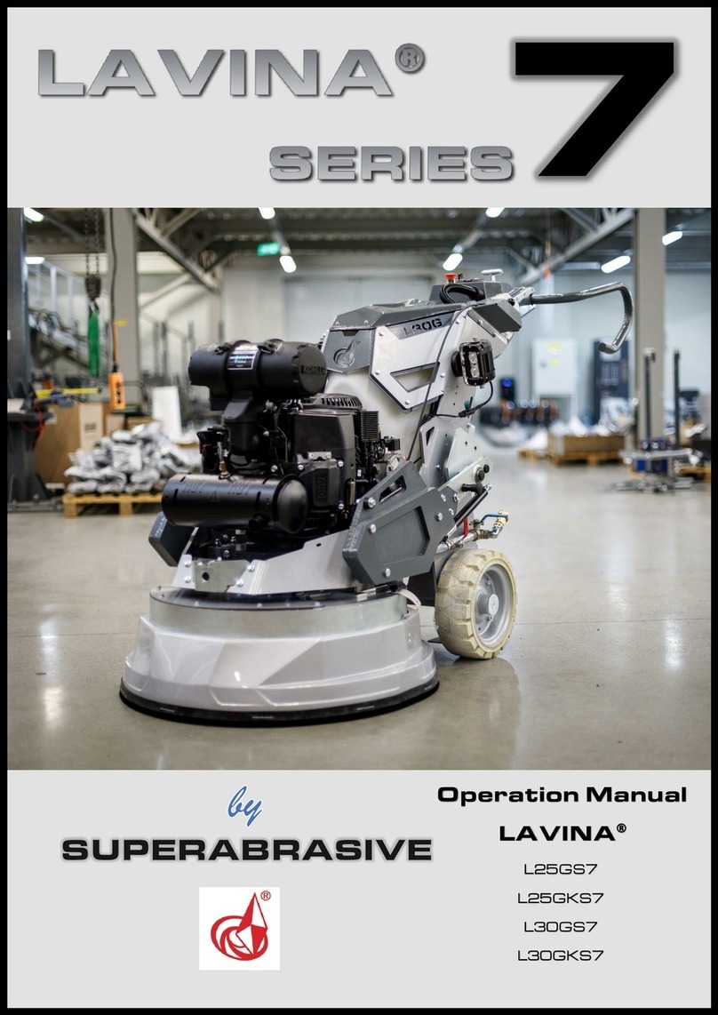 Superabrasive LAVINA 7 Series Operation manual