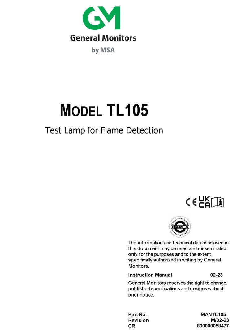 MSA General Monitors TL105 manual